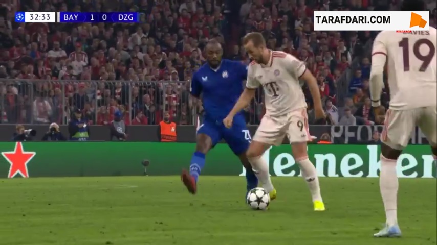 گل زیبای رافائل گریرو به دینامو زاگرب (بایرن مونیخ 2-0 دیناموزاگرب)