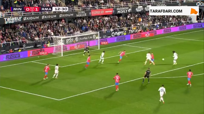 گل ادواردو کاماوینگا به مینرا (مینرا 0-2 رئال مادرید)
