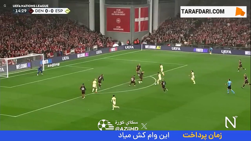 گل میکل اویارزابال به دانمارک (دانمارک 0-1 اسپانیا)