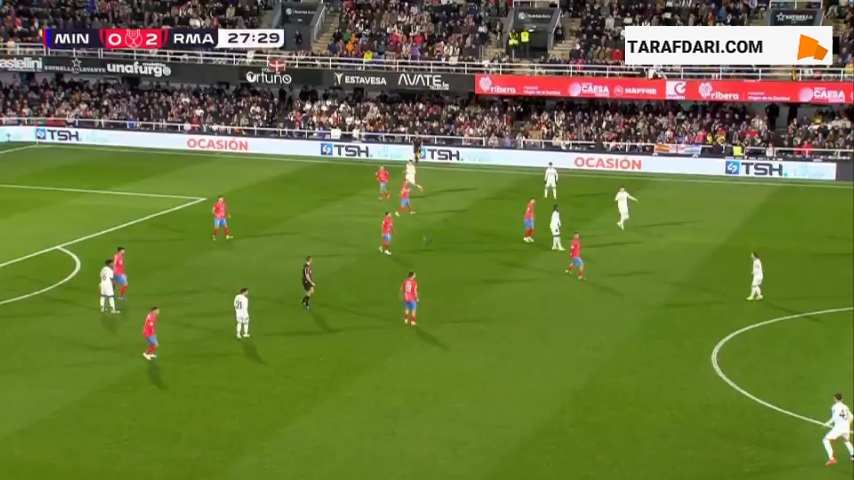 گل آردا گولر به مینرا (مینرا 0-3 رئال مادرید)