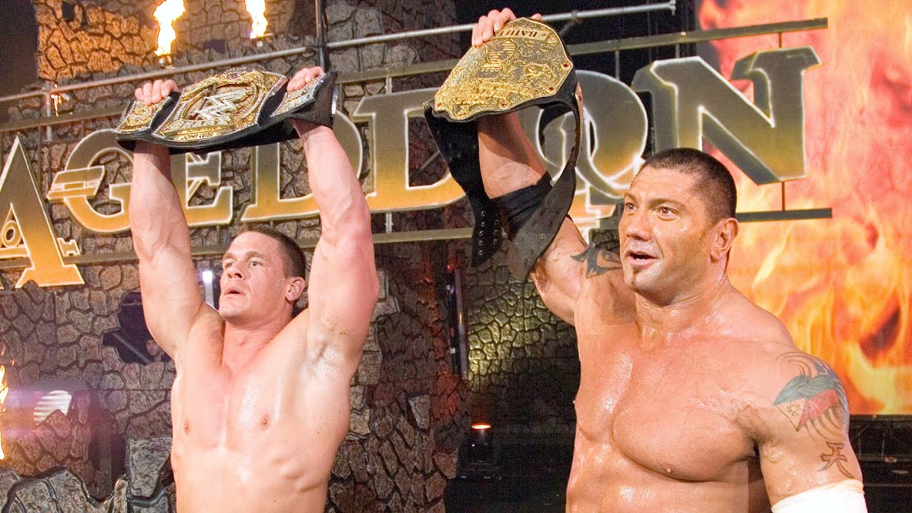 آرماگدون-۲۰۰۶ - مسابقه-تگ-تیم - کینگ-بوکر - فینلی - WWE - پیروزی-جان-سینا-و-باتیستا - تاریخ-WWE - سینا-باتیستا-آرماگدون