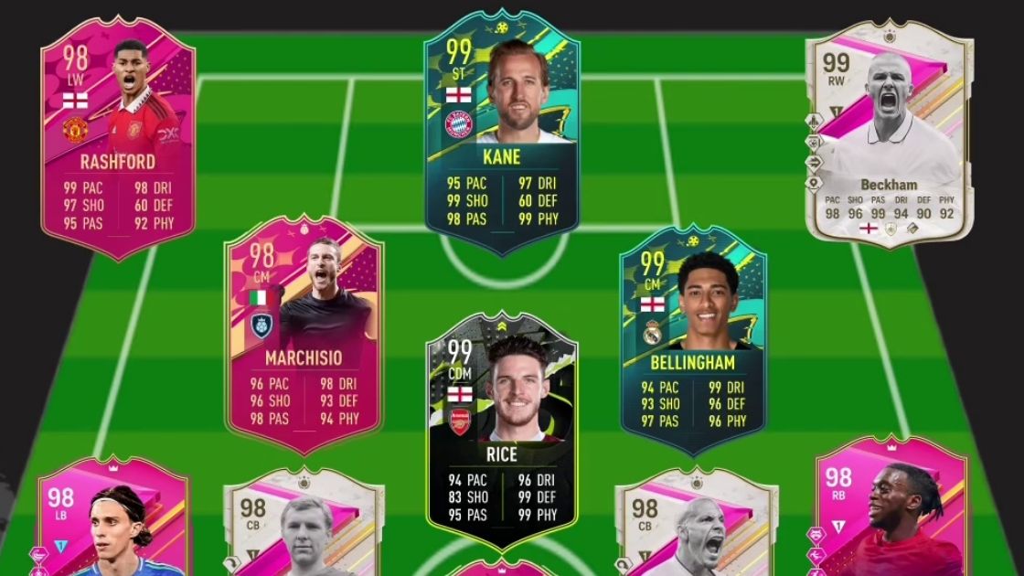 هری کین فیفا - رشفورد فیفا EA FC - Ultimate Team ترکیب برتر - کارتهای ویژه فیفا - تیم منتخب FIFA - مقایسه تیمهای فیفا - بازیکنان افسانهای فیفا - تیمهای ترکیبی FIFA EA FC