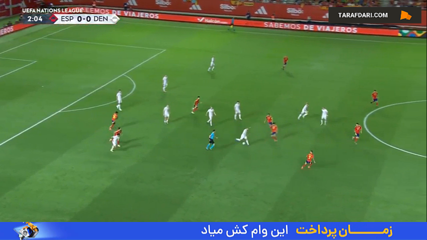 برتری اسپانیا مقابل دانمارک در لیگ ملتهای اروپا
