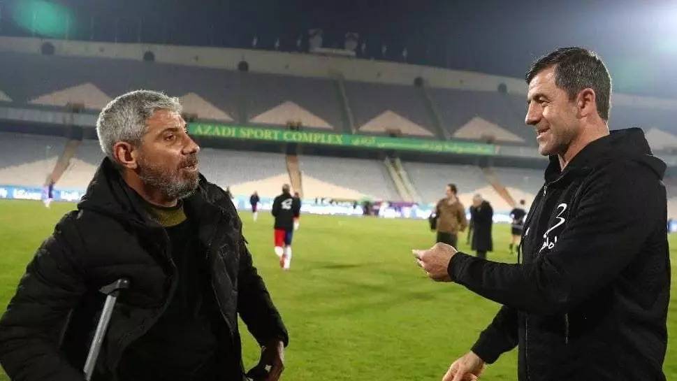 محتبی محرمی - کریم باقری - پیشکسوت های پرسپولیس - ورزشگاه آزادی