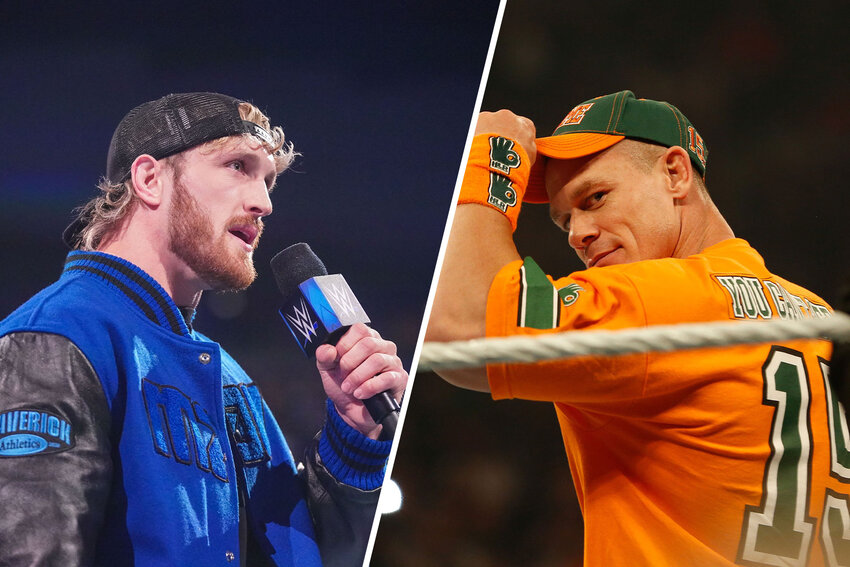 جان سینا و لوگان پال، ستارگان کشتی کج و WWE