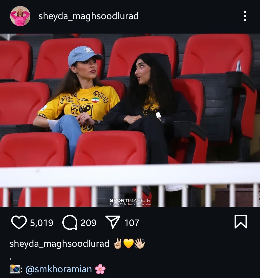 عکس شیدا مقصودلو با لباس سپاهان