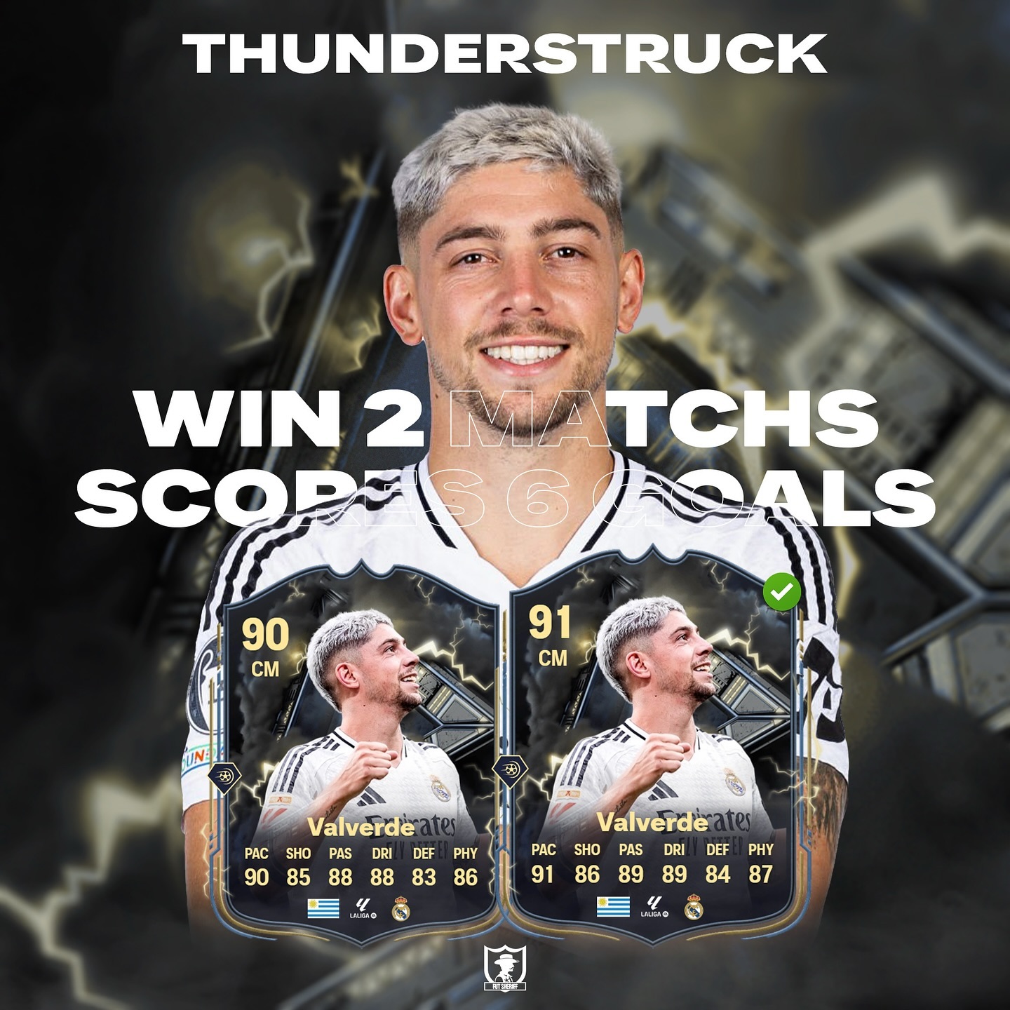 افزایش یک امتیازی اورال فدریکو والورده در بخش Thunderstruck 